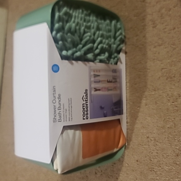 Room essentials 15 pc shower curtain bath bundle set - Picture 2 of 5